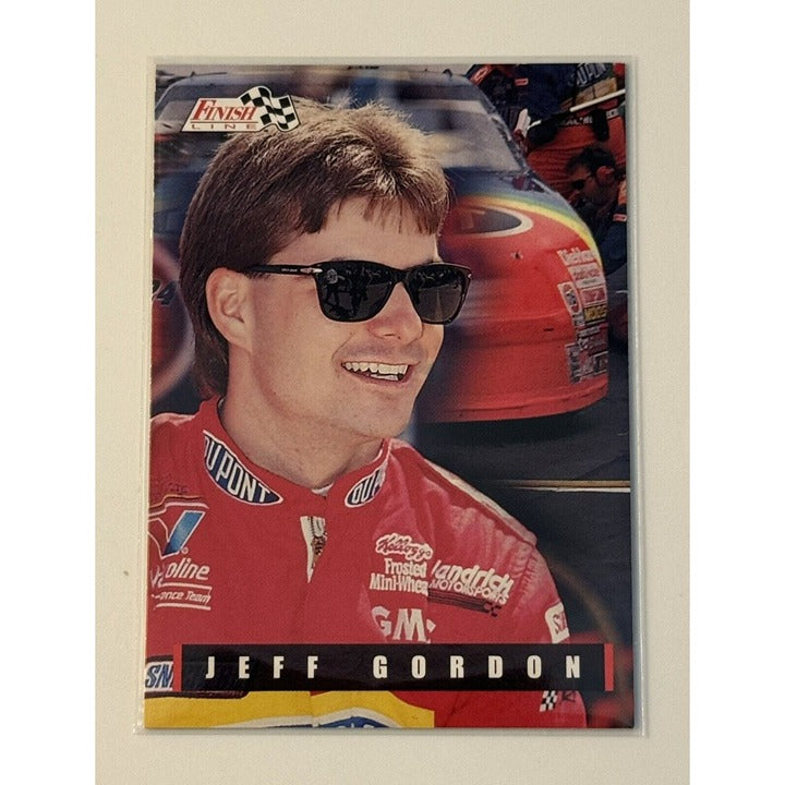 1995 Classic Finish Line Jeff Gordon 95 Silver Card 105 Dupont #24 - Winston Cup