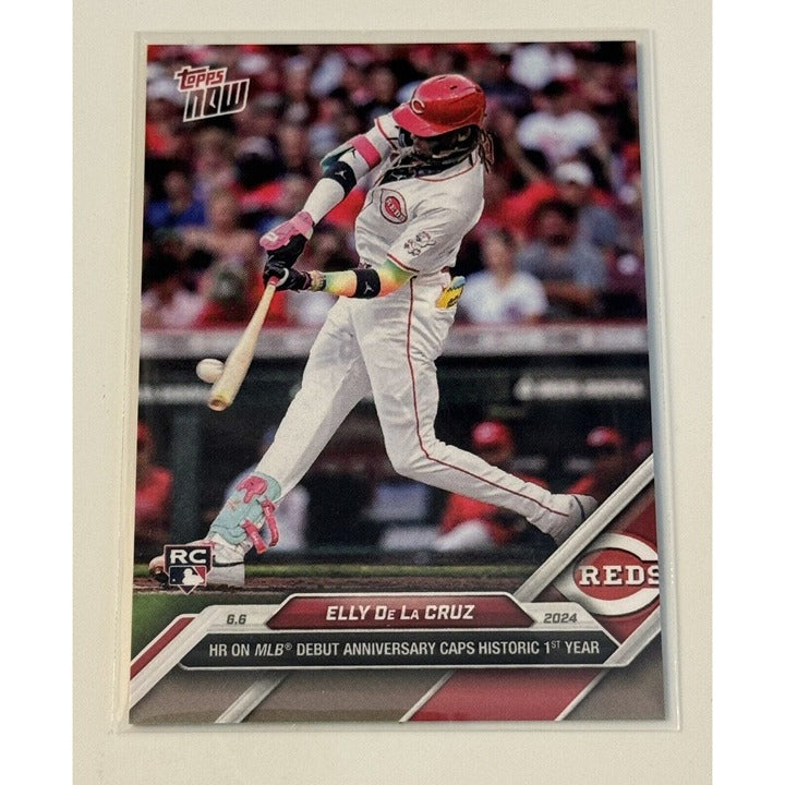Elly De La Cruz - 2024 MLB TOPPS NOW Card 268 HISTORIC 1st YEAR PR: 5303 LOW POP