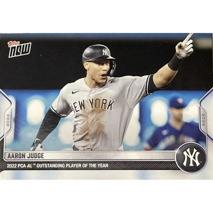 Aaron Judge 2022 Topps Now MLB PCA AL Outstanding Player Of The Year Card #PCA-9