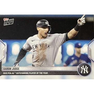 Aaron Judge 2022 Topps Now MLB PCA AL Outstanding Player Of The Year Card #PCA-9