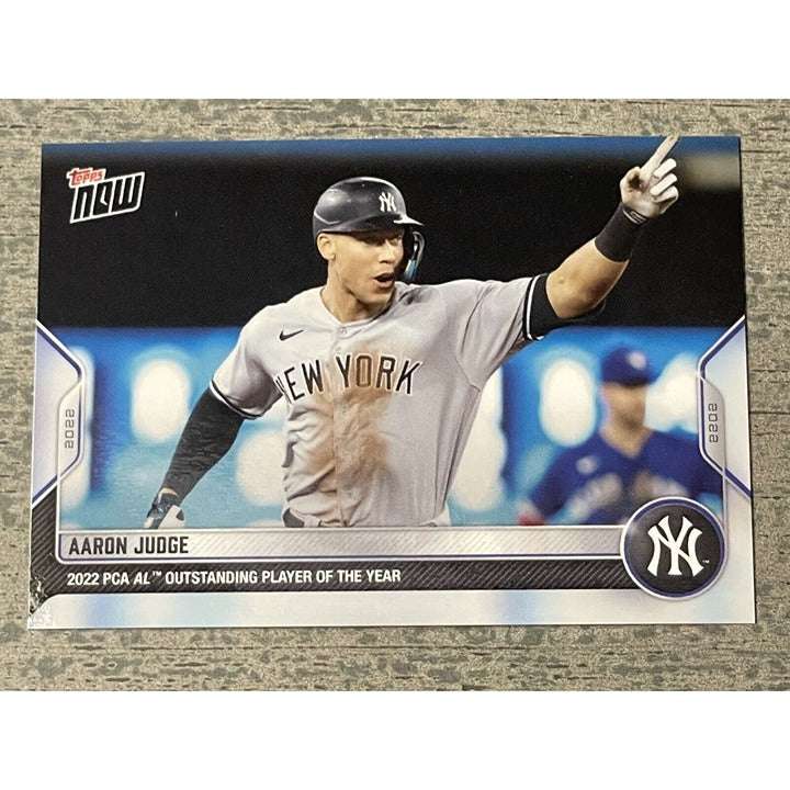 Aaron Judge 2022 Topps Now MLB card PCA AL Outstanding Player of the Year