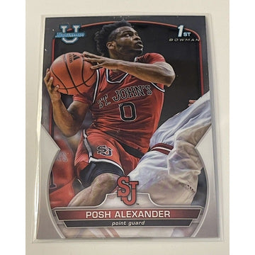 2022-23 Bowman University Chrome POSH ALEXANDER RC 1st Bowman #64 - NC Tar Heels