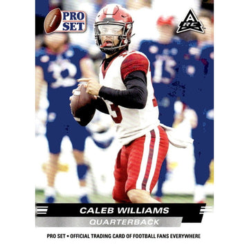 2022 Leaf Pro Set Draft Caleb Williams RC Rookie NFL Bears/Trojans Rookie PSA-04