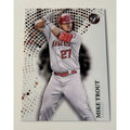 Mike Trout 2022 Topps Pristine Refractor baseball card Los Angeles Angels