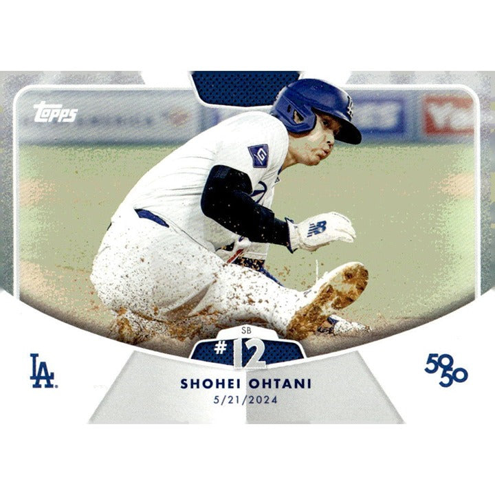50/50 LIMITED EDITION! Shohei Ohtani MLB LA Dodgers 2024 TOPPS NOW Season #SB 12