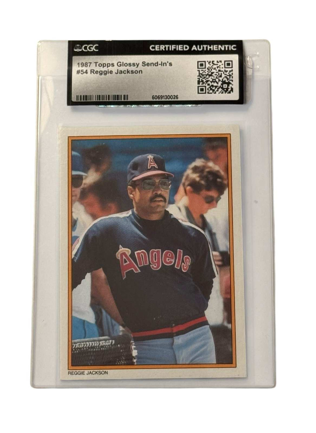 Reggie Jackson 1987 Topps Glossy Send Ins card 54 MLB California Angels CGC certified authentic vintage collectible
