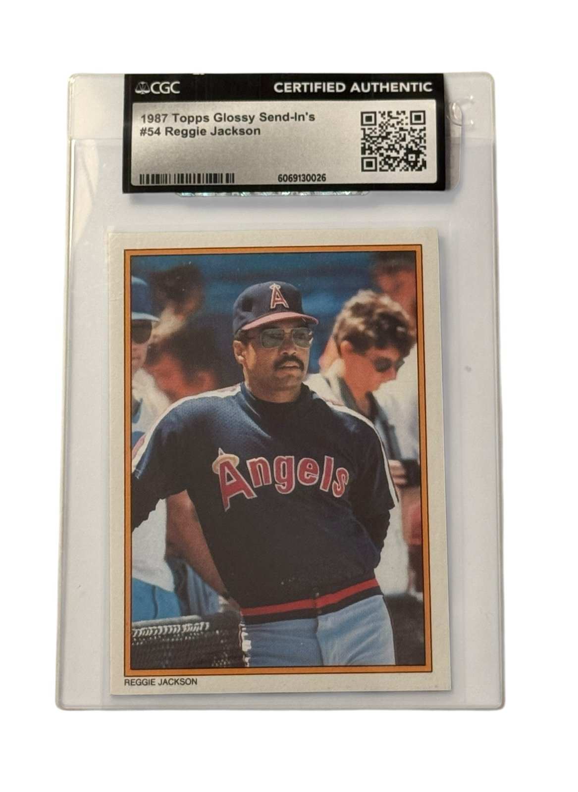 Reggie Jackson 1987 Topps Glossy Send Ins card 54 MLB California Angels CGC certified authentic vintage collectible