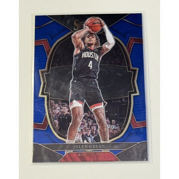 2022-23 Panini Select - Jalen Green - Blue Select - NBA Houston Rockets Card #52