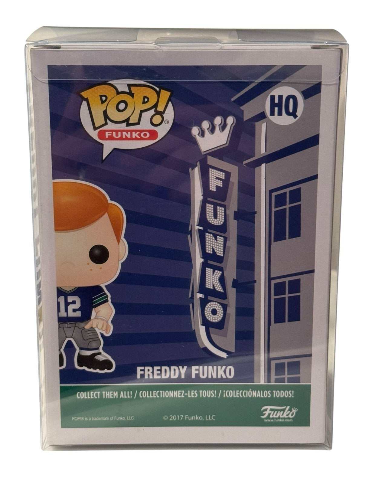 Freddy Funko HQ Exclusive Football 12 vinyl figure in protector box