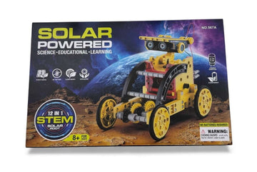 12-in-1 STEM solar powered robot educational kit for kids ages 8+ with no battery required model building