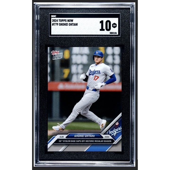 Shohei Ohtani 2024 Topps NOW #779 LA Dodgers Gem Mint 59th stolen base graded card