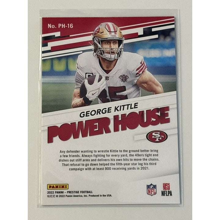 2022 Panini Prestige George Kittle NFL San Francisco 49ers Power House football card