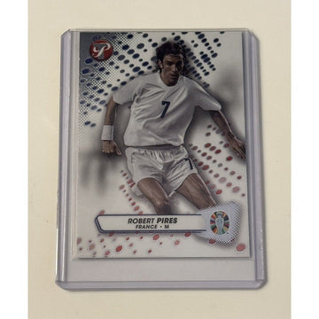 TOPPS PRISTINE UEFA ROAD TO EURO 2024 Robert Pires France* Futbol REFRACTOR #48*
