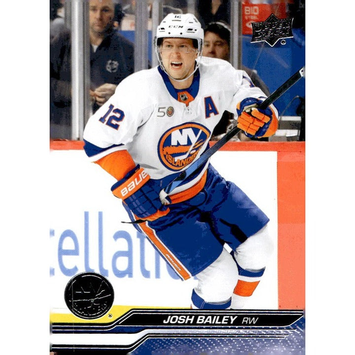 2023-24 NHL trading card of Josh Bailey, New York Islanders, Upper Deck Series 2 Update #364