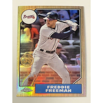 2022 Topps Chrome Refractor FREDDIE FREEMAN Dodgers/Braves 35th Ann. #87BC-11