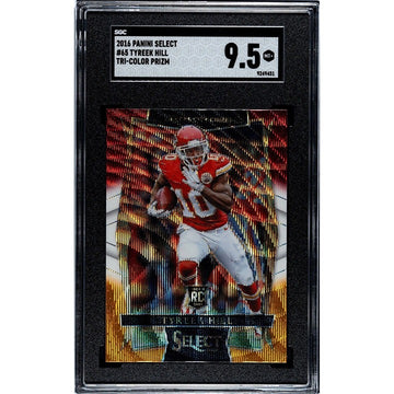 Tyreek Hill RC* 2016 Panini Tri Color Prizm NFL KC/Dolphins Rookie #117 SGC 9.5*
