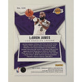 LeBron James 2021-22 NBA Lakers Chronicles Rookies and Stars trading card back view