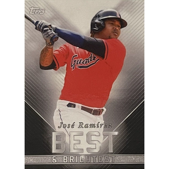 Jose Ramirez 2022 Topps X Wander Franco Cleveland Guardians baseball card Best & Brightest edition