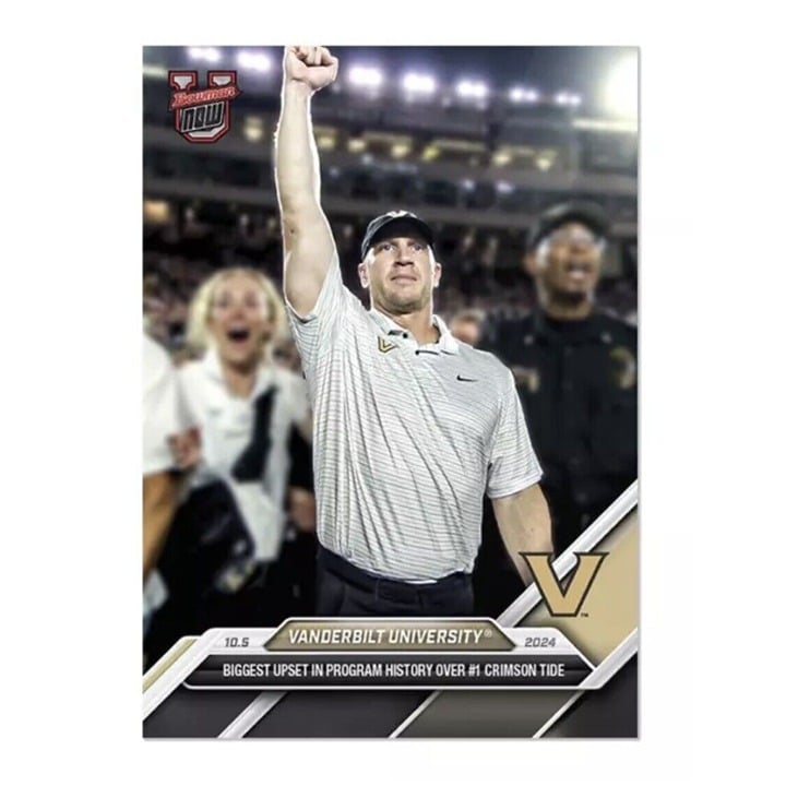 Vanderbilt University UPSETS ALABAMA 2024 Bowman U Now Football Card 23 - READY!