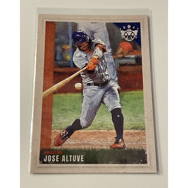 2022 Panini Diamond Kings Jose Altuve* - MLB AL Houston Astros Baseball Card #50
