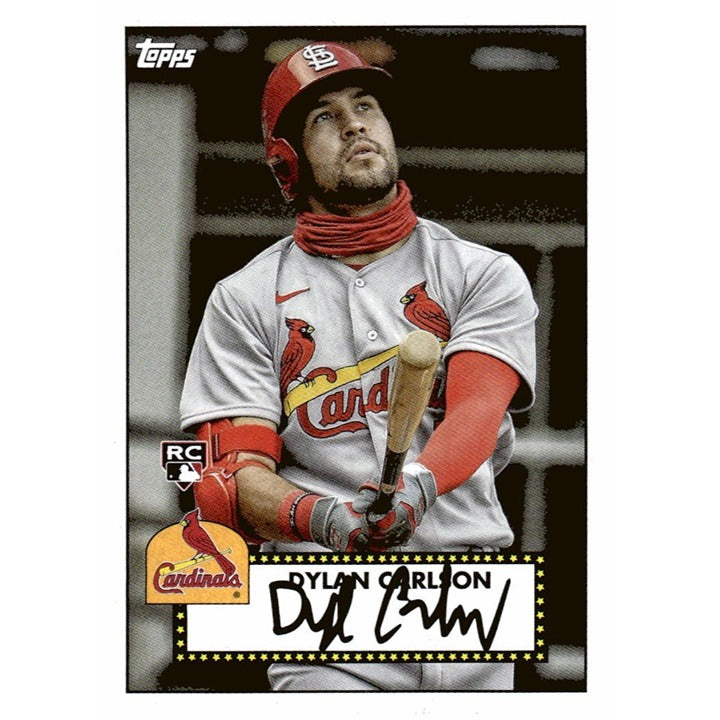 2021 Topps #T52-33 - Dylan Carlson   RC 1952 Redux - MLB Classic design of star!