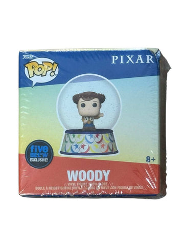 Funko Pop Pixar Woody Snow Globe vinyl figure Five Below Exclusive sealed box