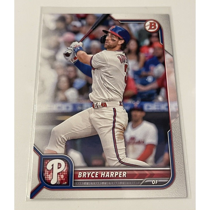 2022 Bowman Bryce Harper* Card #16 MLB NL Philadelphia Phillies - Baseball Card*