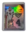 Old School Champ Bailey Illusions Refractor football card with Georgia Bulldogs design and holographic shine