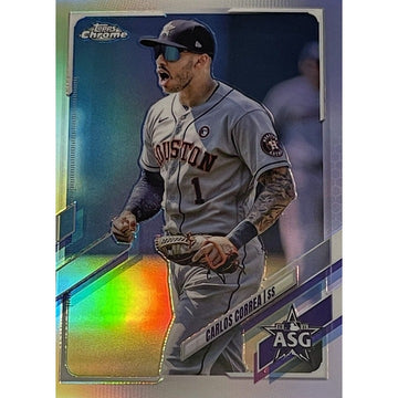 Carlos Correa 2021 Topps Chrome Update All-Star Game Refractor Astros* - #ASG-37