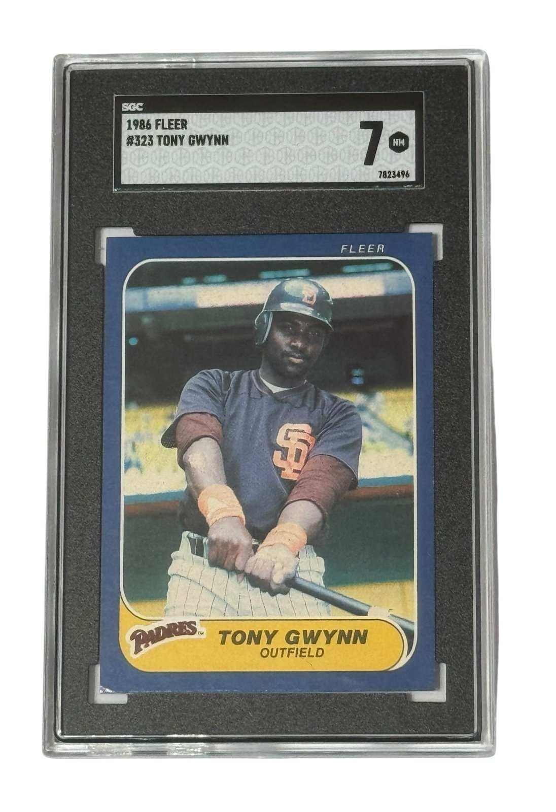 Tony Gwynn 1986 Fleer MLB San Diego Padres vintage baseball card SGC 7 near mint