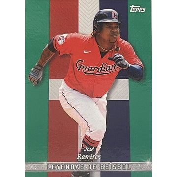 JOSE RAMIREZ 18/99 2022 Topps Wander Franco Leyendas de Beisbol Guardians baseball card