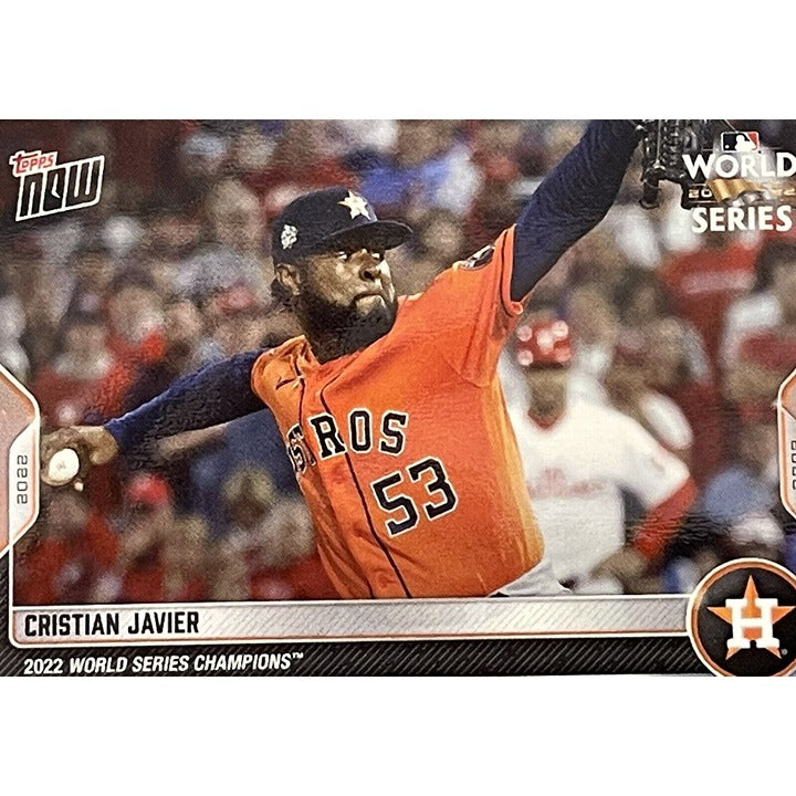 2022 Topps Now - Christian Javier* - MLB World Series Champions Set Card - WS-6*