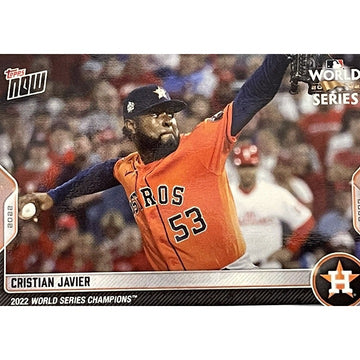 2022 Topps Now - Christian Javier* - MLB World Series Champions Set Card - WS-6*