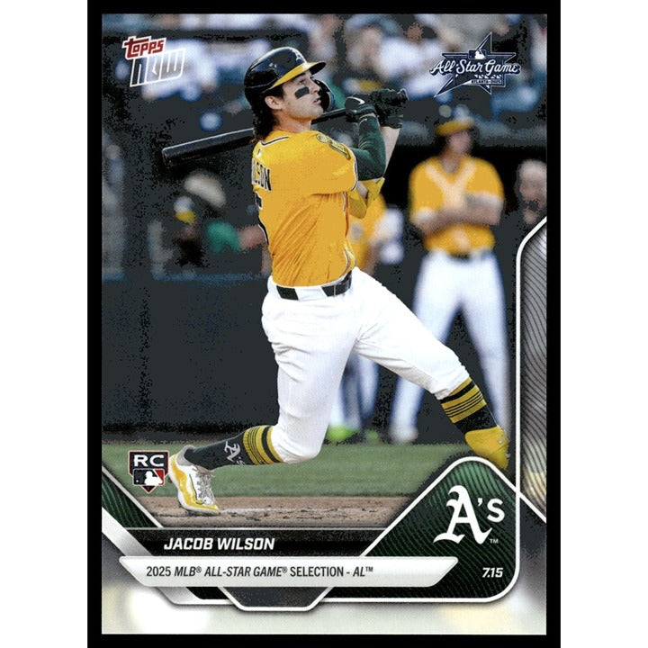 Jacob Wilson RC 2025 MLB All-Star Game Limited Edition baseball card in Oakland Athletics uniform