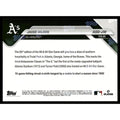Jacob Wilson RC Limited Edition 2025 MLB Allstar Game card back with player stats and game details