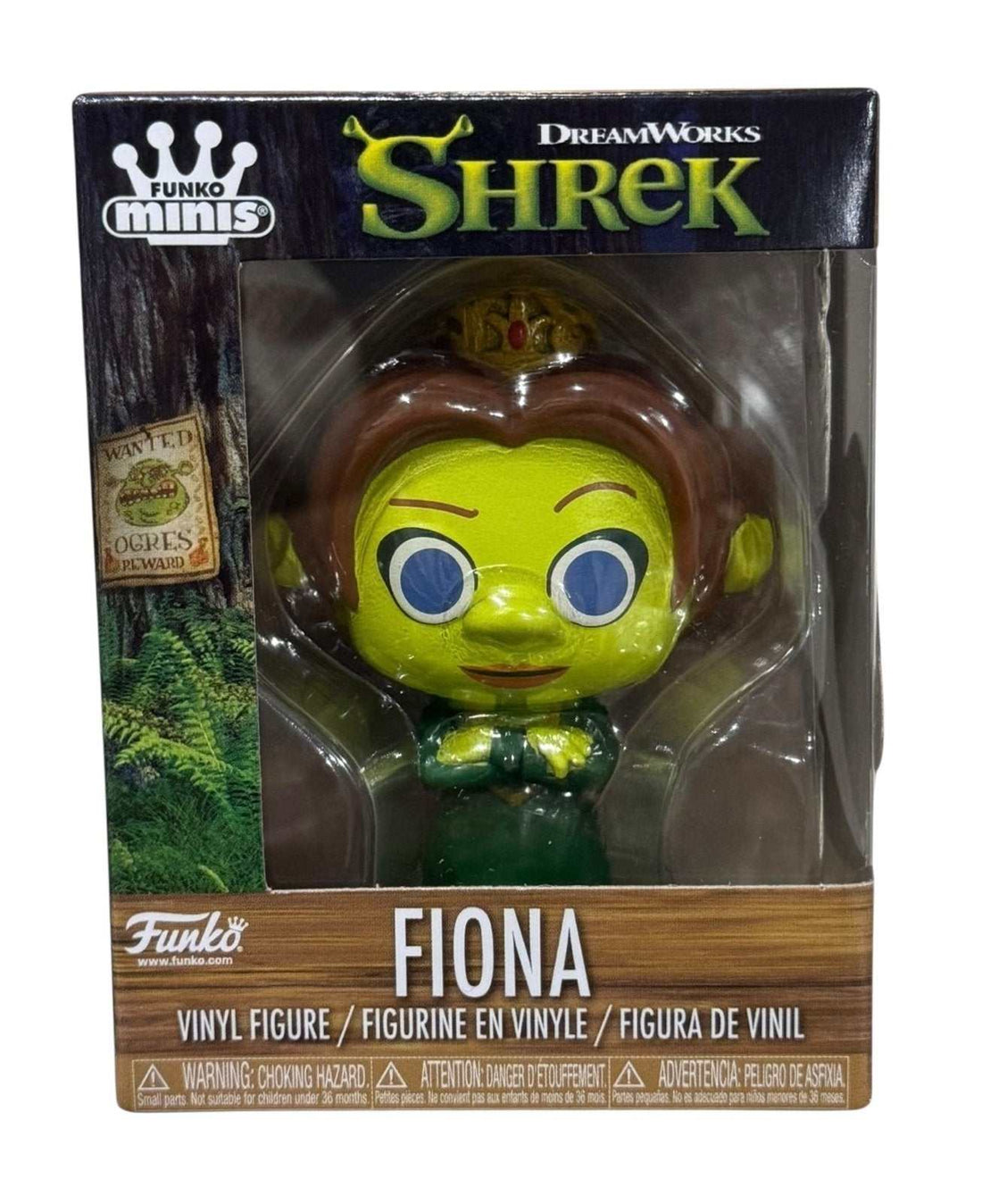 Funko MINI Shrek Fiona vinyl figure in emerald dress and tiara DreamWorks collectible