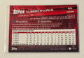 2017 Topps Chrome Albert Pujols #65 Los Angeles Angels baseball card back showing career stats