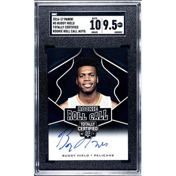 2016-17 Panini Totally Certified #5 Buddy Hield RC Auto Rookie Roll Call SGC 9.5