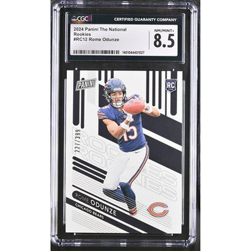 2024 The National Panini Instant Rome Odunze RC NFL Bears #RC12 GRADED - CGC 8.5