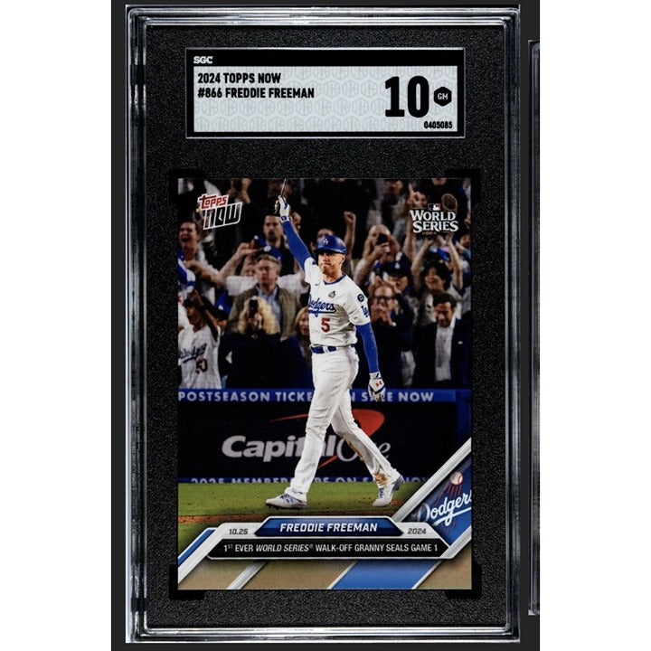2024 Topps Now! Freddie Freeman 1st World Series Grand Slam W/Off HR 866 SGC 10!