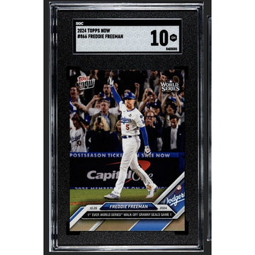2024 Topps Now! Freddie Freeman 1st World Series Grand Slam W/Off HR 866 SGC 10!