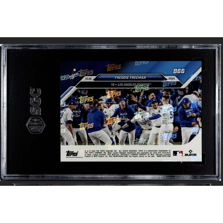 2024 Topps Now Freddie Freeman 1st World Series Grand Slam Walkoff HR graded SGC 10 collectible baseball card