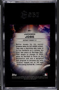 2021 Bowman Chrome Draft Jackson Jobe Rookie Genesis MLB Tigers SGC 9 baseball card back view