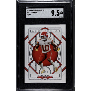 35/99 2020 Panini National Treasures Tyreek Hill NFL Chuefs/Dolphins #49 SGC 9.5
