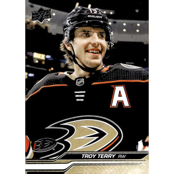 Troy Terry 2023-24 Upper Deck Series 2 Update NHL Hockey Card Anaheim Ducks #252