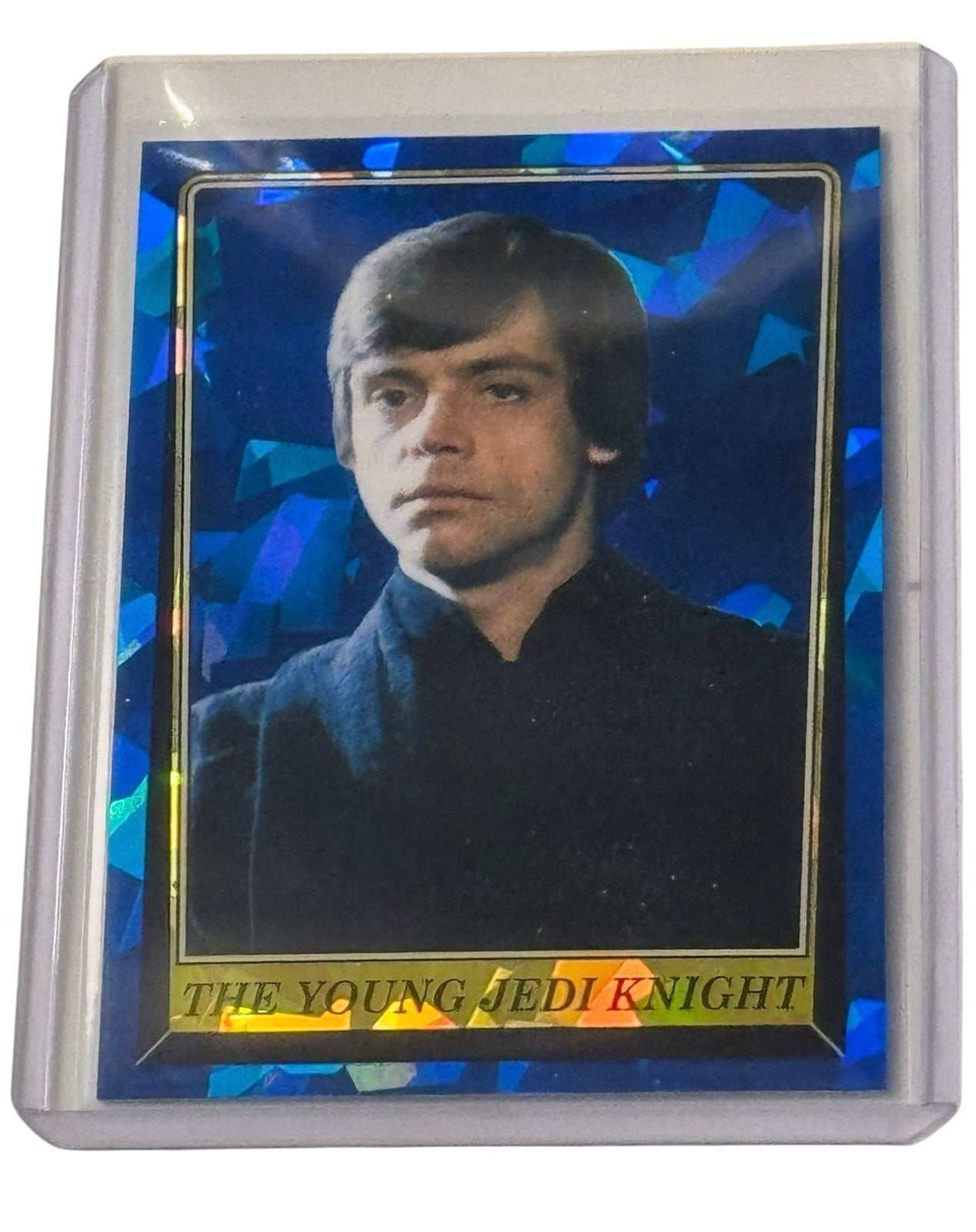 Star Wars Return of the Jedi Luke Skywalker Blue Cracked Ice collectible card