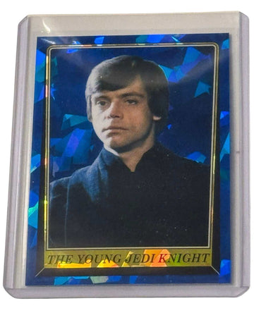 Star Wars Return of the Jedi Luke Skywalker Blue Cracked Ice collectible card