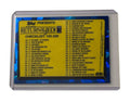 Star Wars Return of the Jedi checklist card with cracked ice border in protective case