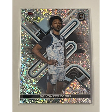 2022-23 Topps Finest OTE 75/175 De'Vontes Cobbs Diamond Prism Refractor Card #63