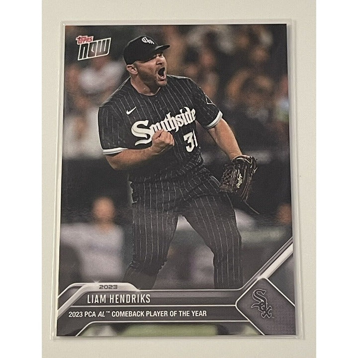 Liam Hendriks 2023 Topps NOW limited edition baseball card AL Comeback Player White Sox PCA-3